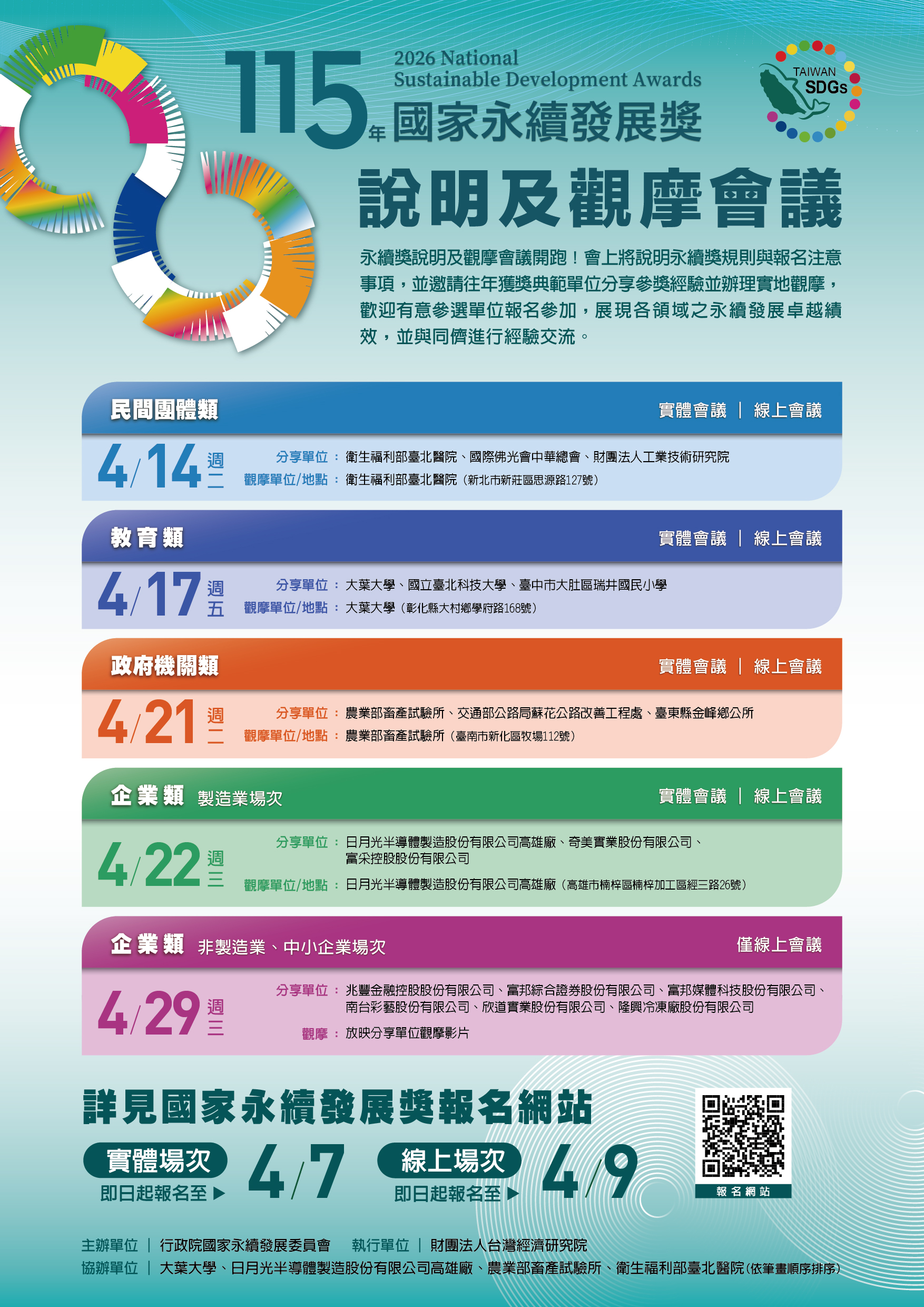 115年度國家永續發展獎 宣傳海報